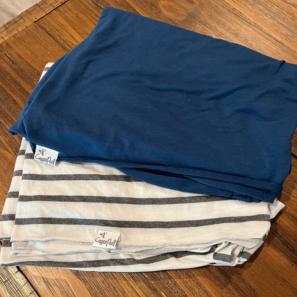 Two Copper Pearl Premium Swaddles